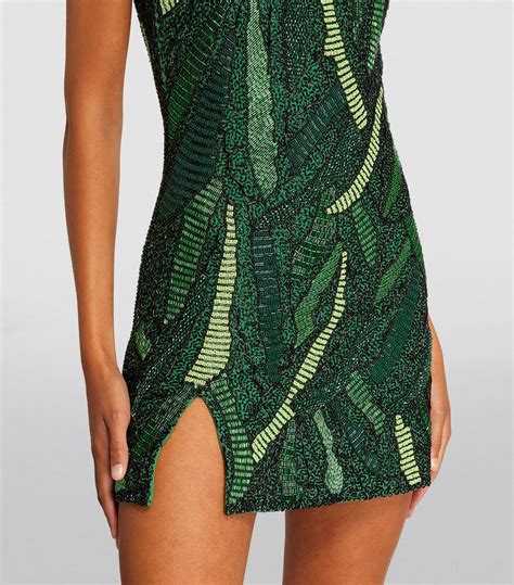 Green sablé dress 